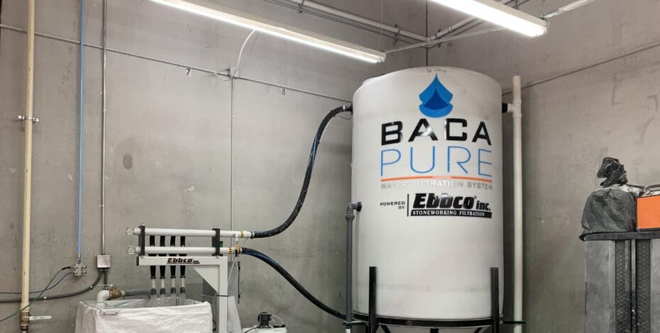 BACA's Pure Filtration system in a warehouse